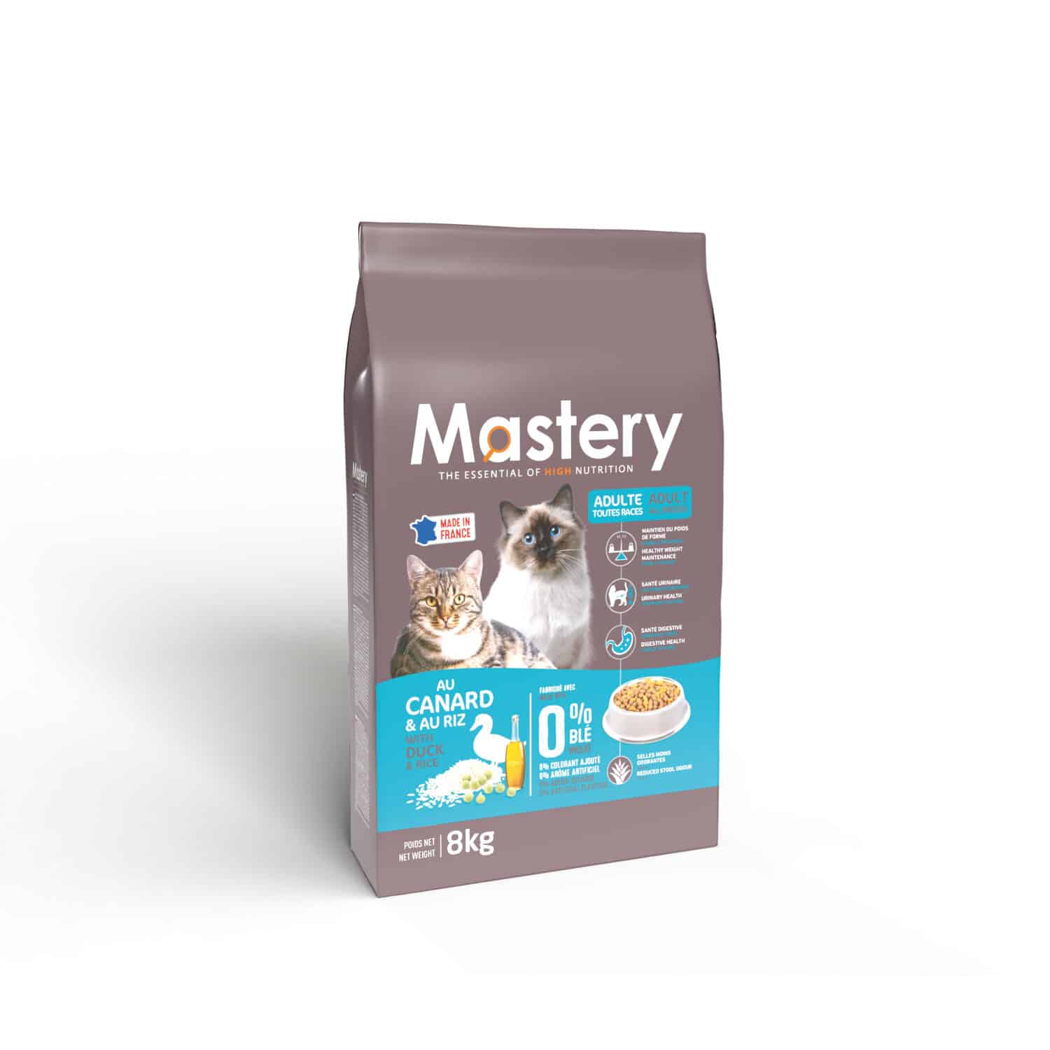 Croquettes Mastery chat canard 8kg