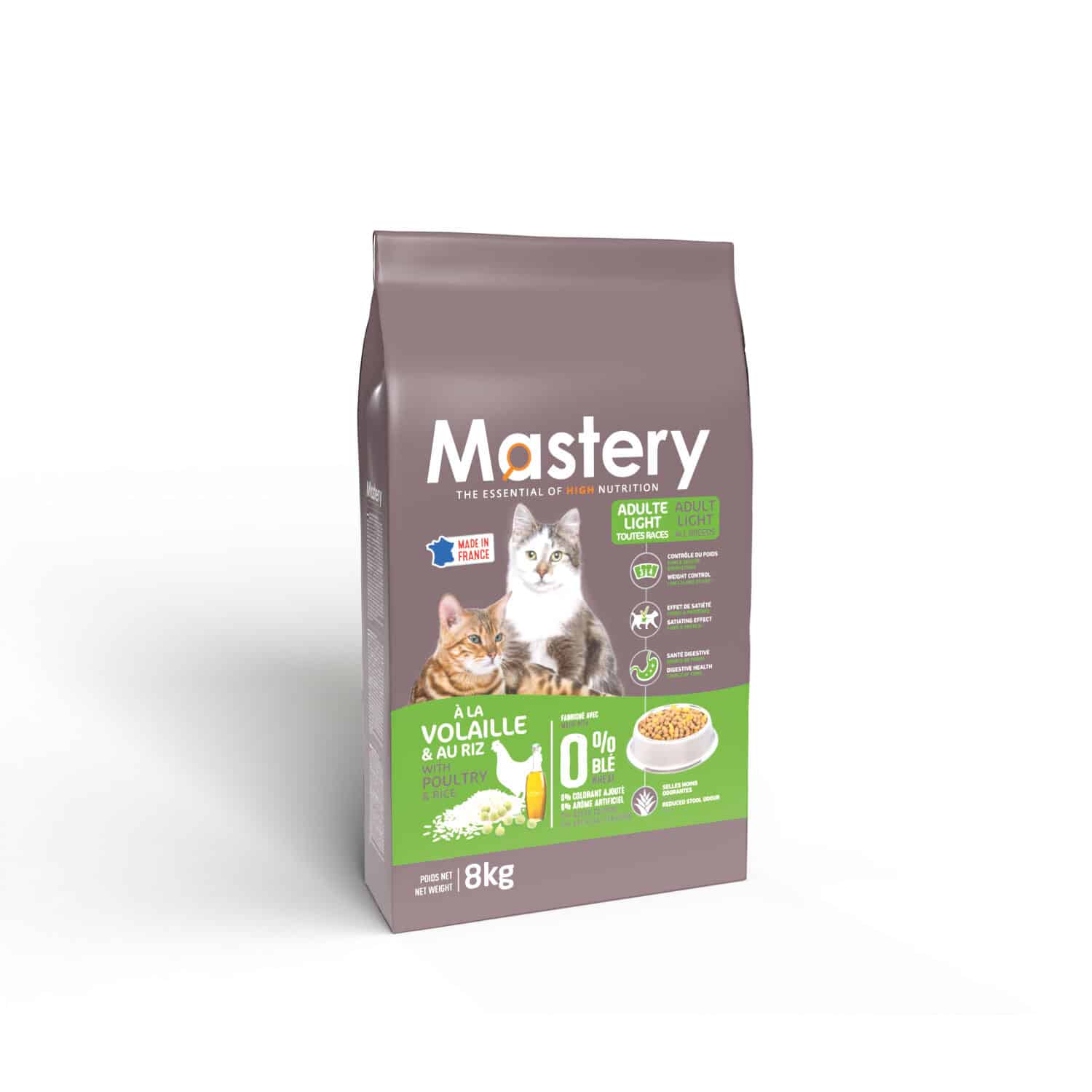 Croquettes Mastery pour chat stérilisé light