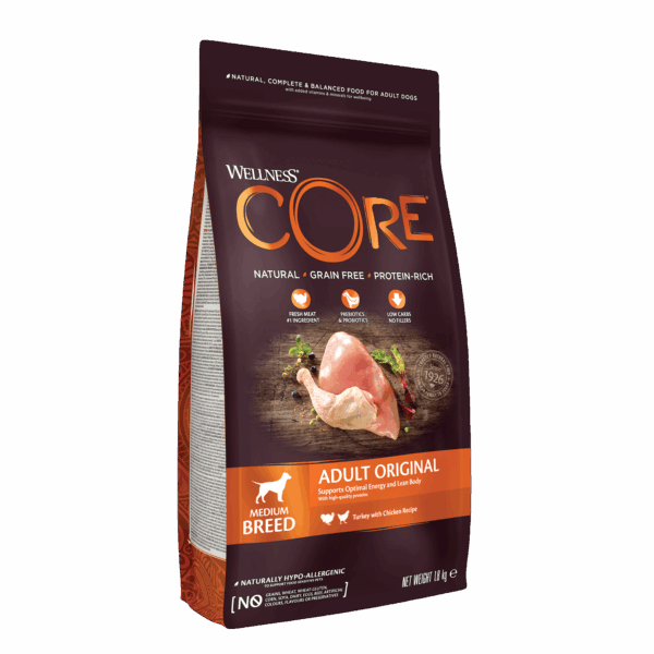 Wellness Core – Croquettes Chien Adulte Dinde & Poulet
